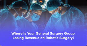 General surgery group robotic surgery billing and revenue analysis